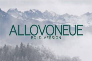 Allovoneue Bold Font for Crafters