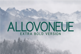 Allovoneue Extra Bold Typeface Review