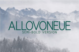 Allovoneue Semi-Bold Font for Crafters