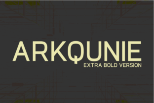 Arkqunie Extra Bold: A Typeface for Impact