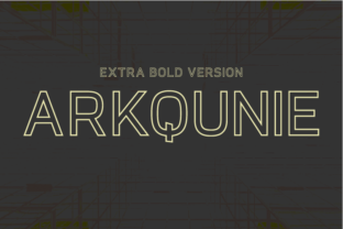 Arkqunie Outline Extra Bold Typeface for Bold Campaigns