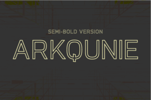 Arkqunie Outline Semi-Bold: A Fresh Typeface for Branding