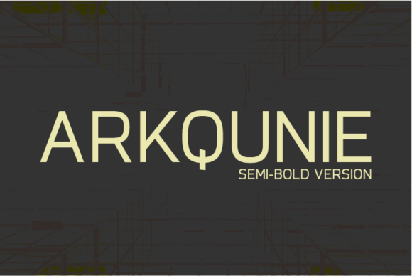 Arkqunie Semi-Bold: A Typeface for Bold Brands