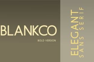 Blankco Bold: A Geometric Typeface for Modern Branding