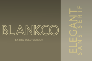 Blankco Outline Extra Bold Font for Web Design