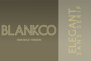 Blankco Outline Semi-Bold: A Modern Typeface for Makers