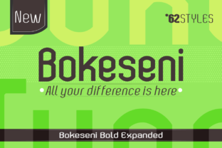 Bokeseni Bold Expanded Typeface for Editors