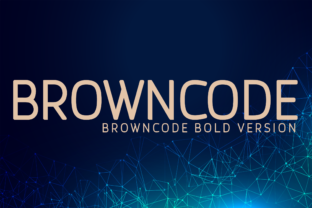 Browncode Bold Font for Crafters
