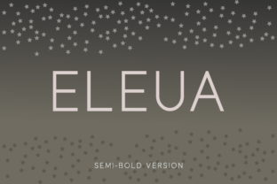 Eleua Semi-Bold: A Clean Sans Serif Typeface for Modern Web Design