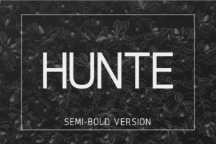 Hunte Semi-Bold: A Clean Typeface for Modern Web Design