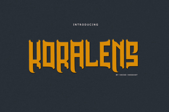 Koralens: A Bold Blackletter Font for Impactful Campaigns