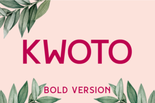 Kwoto Bold: A Modern Sans Serif Font for Web Design