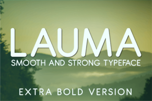Lauma Extra Bold Typeface for Marketers