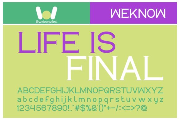 Life is Final: A Bold Serif Font for Editorial Design