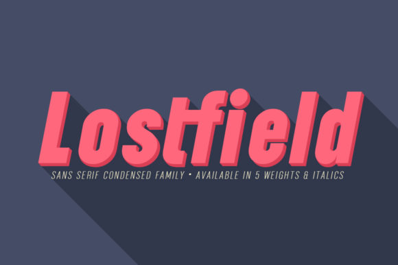 Lostfield: A Bold Sans Serif Font for Makers
