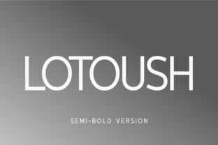 Lotoush Semi-Bold: A Modern Typeface for Web Design