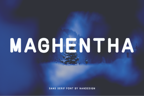 Maghentha: A Bold Sans Serif Font for Editorial Design