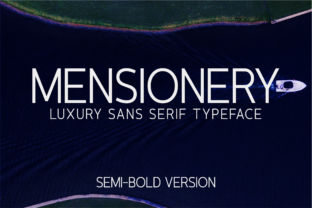 Mensionery Semi-Bold: A Clean Typeface for Branding
