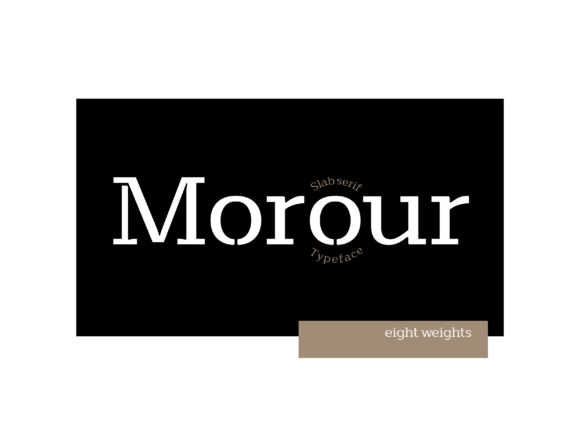 Morour Typeface: Bold Slab Serif for Branding