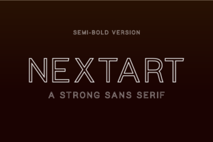 Nextart Outline Semi-Bold: A Typeface for Clear Campaigns