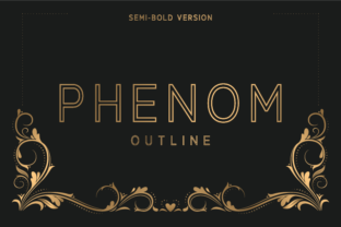 Phenom Outline Semi-Bold: A Modern Typeface for Editorial Design