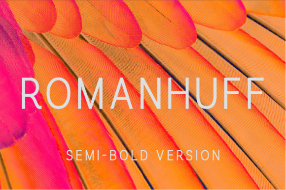 Romanhuff Semi-Bold Font for Crafters