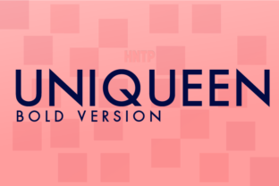 Uniqueen Bold: A Modern Typeface for Makers