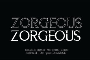 Zorgeous Serif Font for Makers